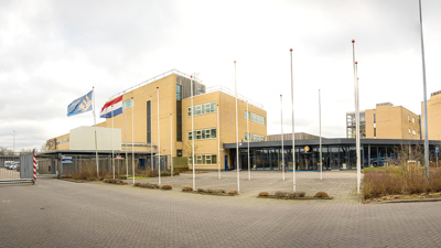 Buitenkant van de Politieacademie in Ossendrecht